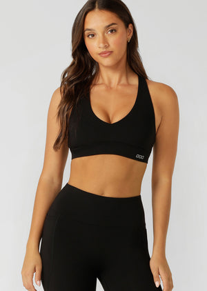 Lorna Jane Lifted Sports Bra - Recycled Black