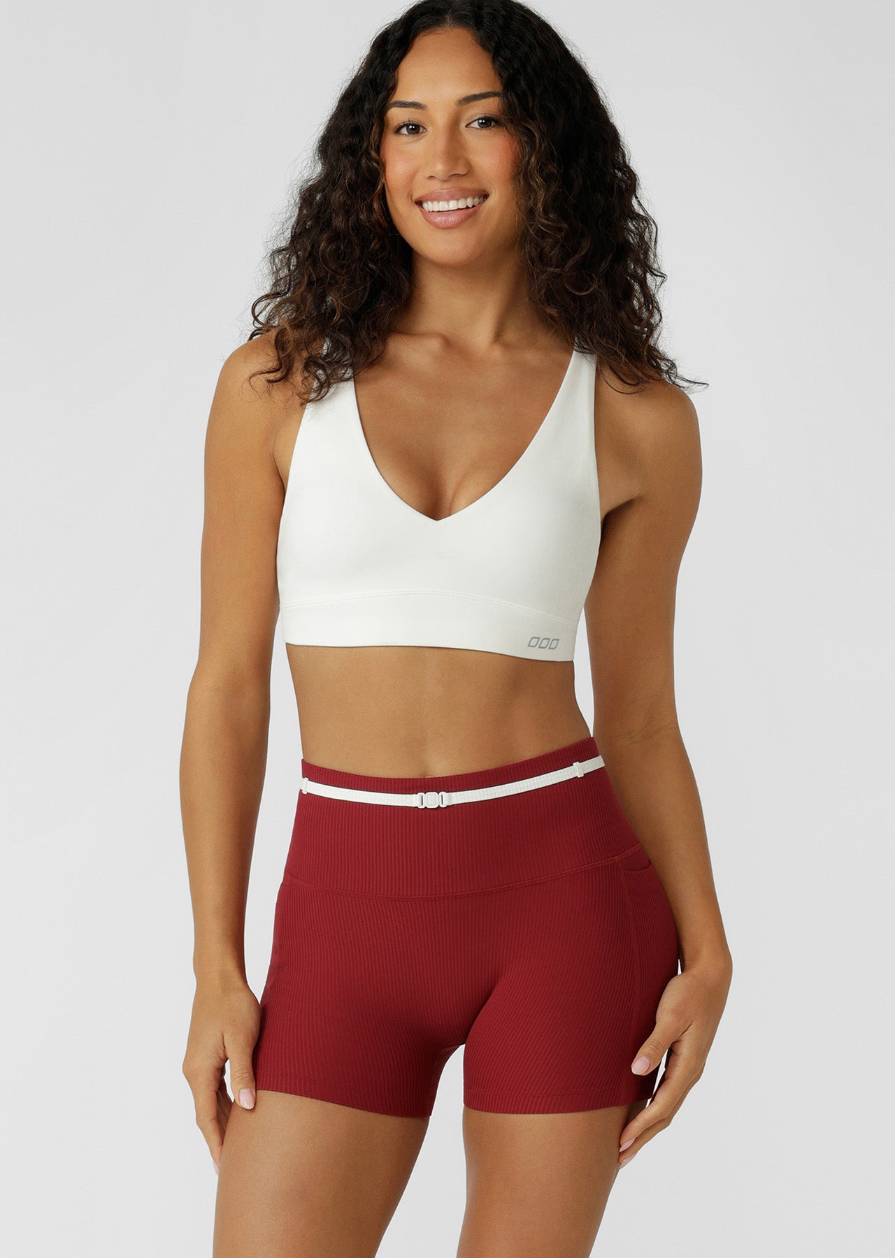 Lorna Jane Lifted Sports Bra - Porcelain