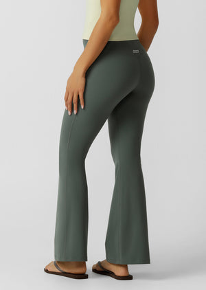 Lorna Jane Lotus Flared Leggings Petite - Agave Green