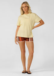 Lorna Jane LJ Basics T-Shirt - Lemon Cream
