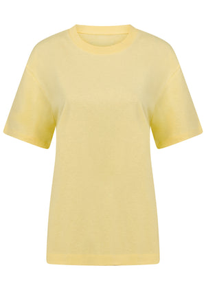 Lorna Jane LJ Basics T-Shirt - Lemon Cream