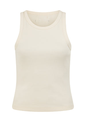 Lorna Jane LJ Basics Rib Tank - Cream