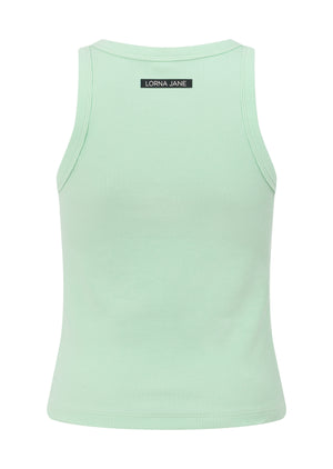 Lorna Jane LJ Basics Rib Tank - Mint Cream
