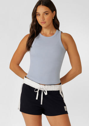Lorna Jane LJ Basics Rib Tank - Oxford Blue