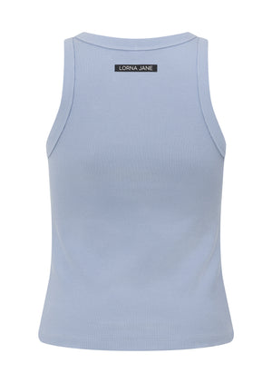 Lorna Jane LJ Basics Rib Tank - Oxford Blue