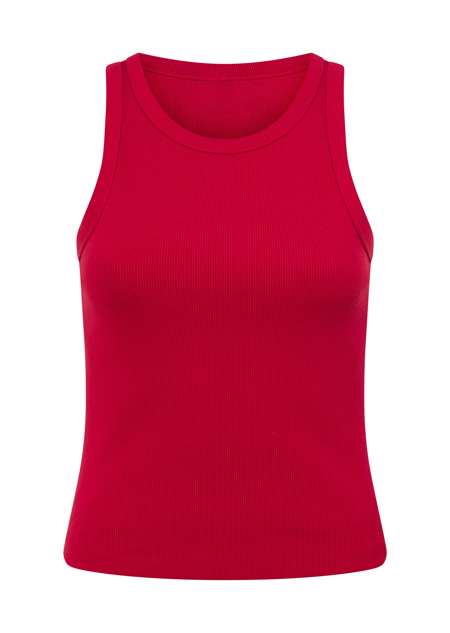 Lorna Jane LJ Basics Rib Tank - Rose Red