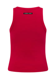 Lorna Jane LJ Basics Rib Tank - Rose Red