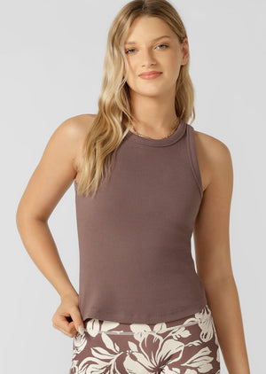 Lorna Jane LJ Basics Rib Tank - Stone