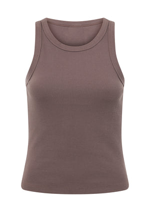 Lorna Jane LJ Basics Rib Tank - Stone