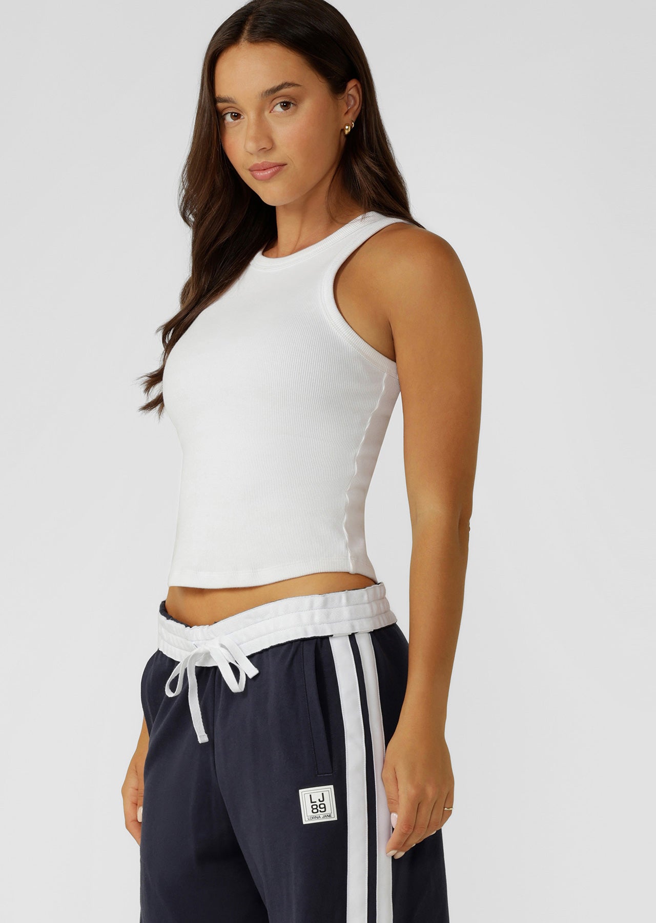 Lorna Jane LJ Basics Rib Tank - White