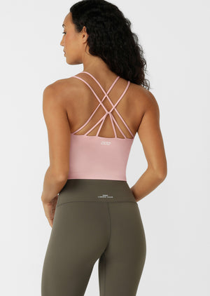 Lorna Jane Lotus Bra Tank Combo - Enchanted Pink