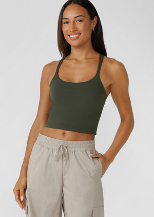 Lorna Jane Lotus Bra Tank Combo - Luxury Green