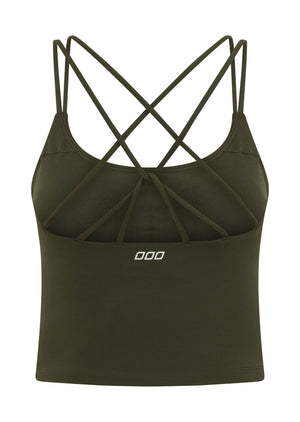 Lorna Jane Lotus Bra Tank Combo - Luxury Green
