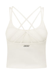 Lorna Jane Lotus Bra Tank Combo - Porcelain