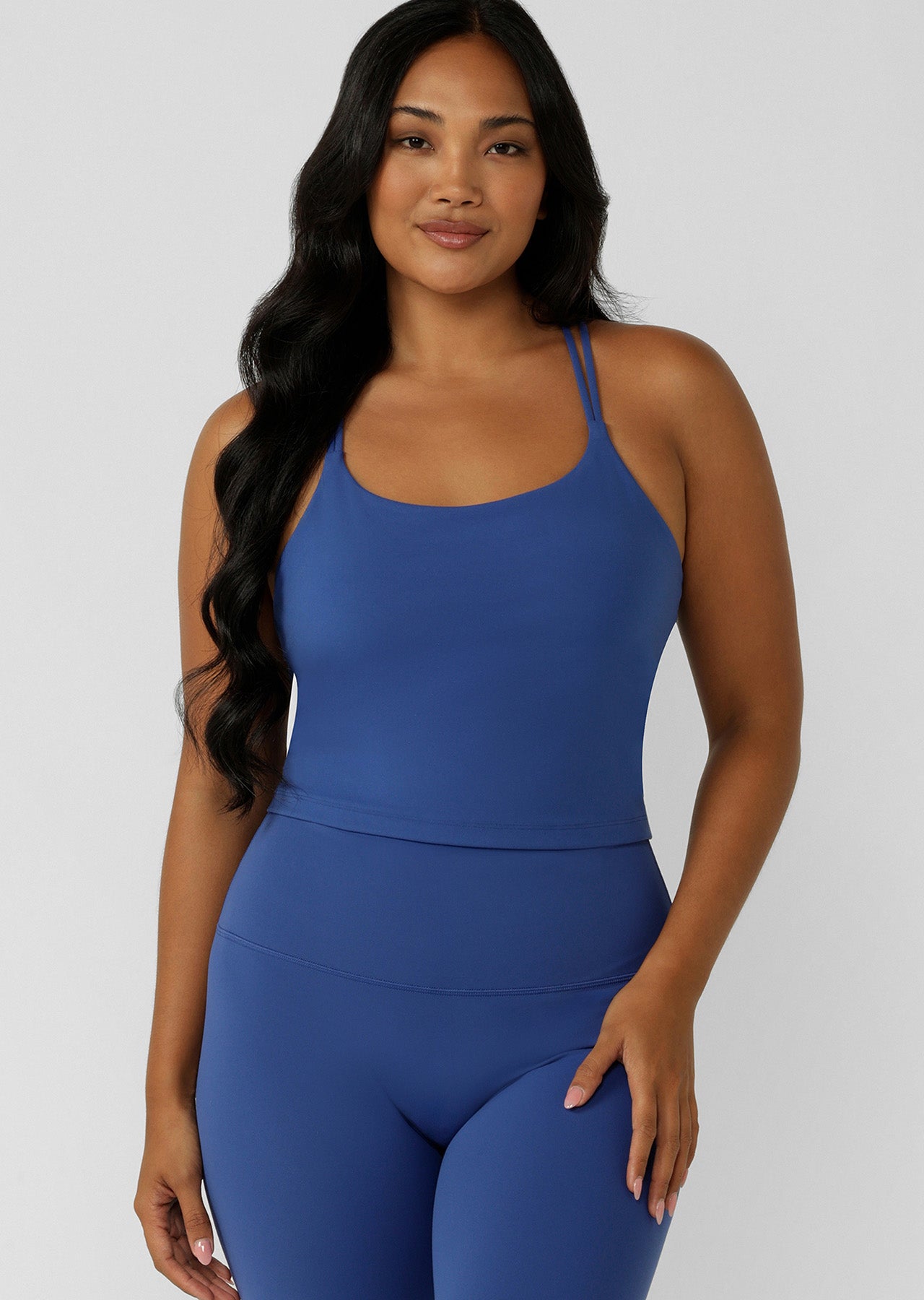 Lorna Jane Lotus Bra Tank Combo - Storm
