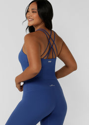 Lorna Jane Lotus Bra Tank Combo - Storm
