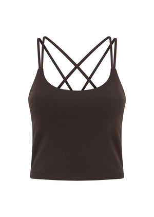 Lorna Jane Lotus Bra Tank Combo - Volcano