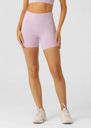 Lorna Jane Lotus No Chafe Phone Pocket 14cm Bike Shorts - Dusty Lilac