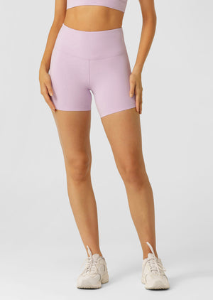 Lorna Jane Lotus No Chafe Phone Pocket 14cm Bike Shorts - Dusty Lilac