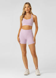 Lorna Jane Lotus No Chafe Phone Pocket 14cm Bike Shorts - Dusty Lilac