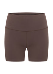 Lorna Jane Lotus No Chafe Phone Pocket 14cm Bike Shorts - Stone
