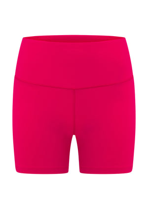 Lorna Jane Lotus No Chafe Phone Pocket 14cm Bike Shorts - Vivid Pink