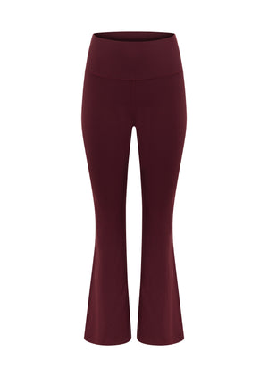 Lorna Jane Liberty Flared Leggings - Cranberry