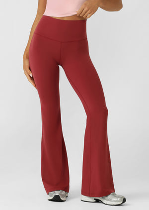 Lorna Jane Liberty Flared Leggings - Cherry