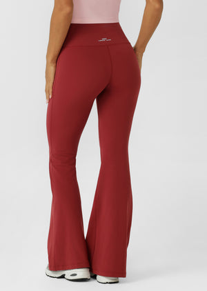 Lorna Jane Liberty Flared Leggings - Cherry