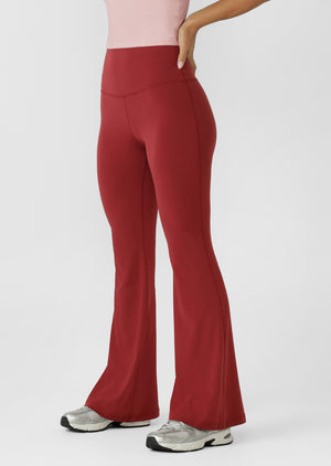 Lorna Jane Liberty Flared Leggings - Cherry