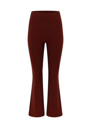 Lorna Jane Liberty Flared Leggings - Dark Ruby