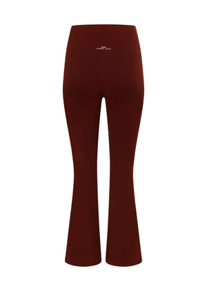 Lorna Jane Liberty Flared Leggings - Dark Ruby