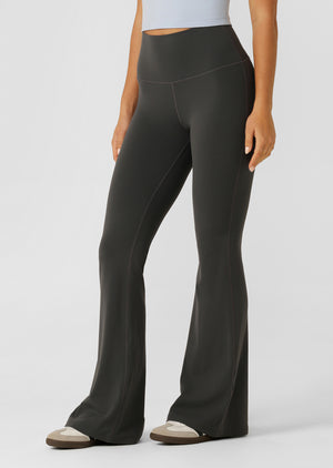 Lorna Jane Liberty Flared Leggings - Titanium