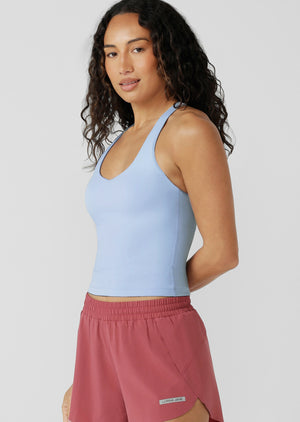 Lorna Jane Liberty Full Length Bra Tank Combo - Oxford Blue
