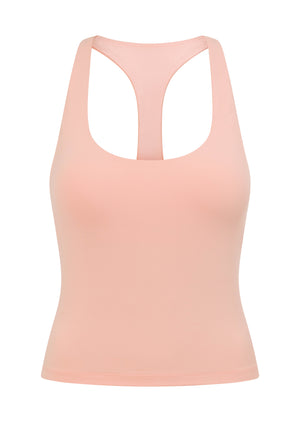 Lorna Jane Liberty Full Length Bra Tank Combo - Pale Peach
