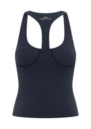 Lorna Jane Liberty Full Length Bra Tank Combo - Platinum Navy