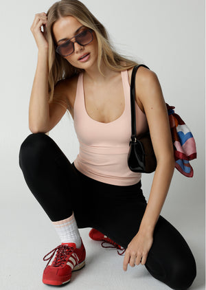 Lorna Jane Liberty Active Tank - Pale Peony