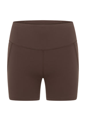 Lorna Jane Amy No Chafe Phone Pocket 14cm Bike Shorts - Cinnamon