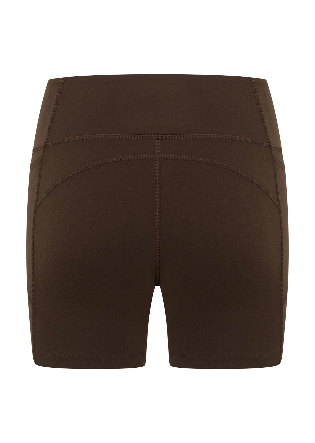 Lorna Jane Amy No Chafe Phone Pocket 14cm Bike Shorts - Espresso