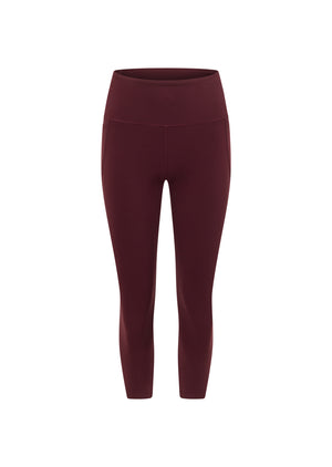 Lorna Jane Amy No Chafe Phone Pocket 7/8 Leggings - Cranberry