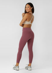 Lorna Jane Amy No Chafe Phone Pocket Ankle Biter Leggings - Dark Rose Blush