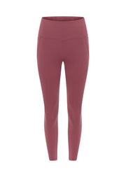 Lorna Jane Amy No Chafe Phone Pocket Ankle Biter Leggings - Dark Rose Blush