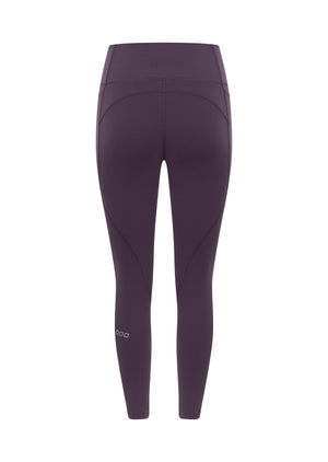 Lorna Jane Amy No Chafe Phone Pocket Ankle Biter Leggings - Midnight Plum