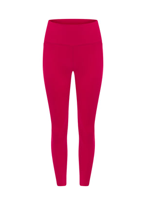 Lorna Jane Amy No Chafe Phone Pocket Ankle Biter Leggings - Raspberry