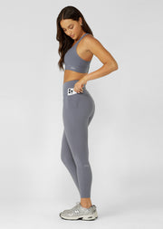 Lorna Jane Amy No Chafe Phone Pocket Ankle Biter Leggings - Shadow