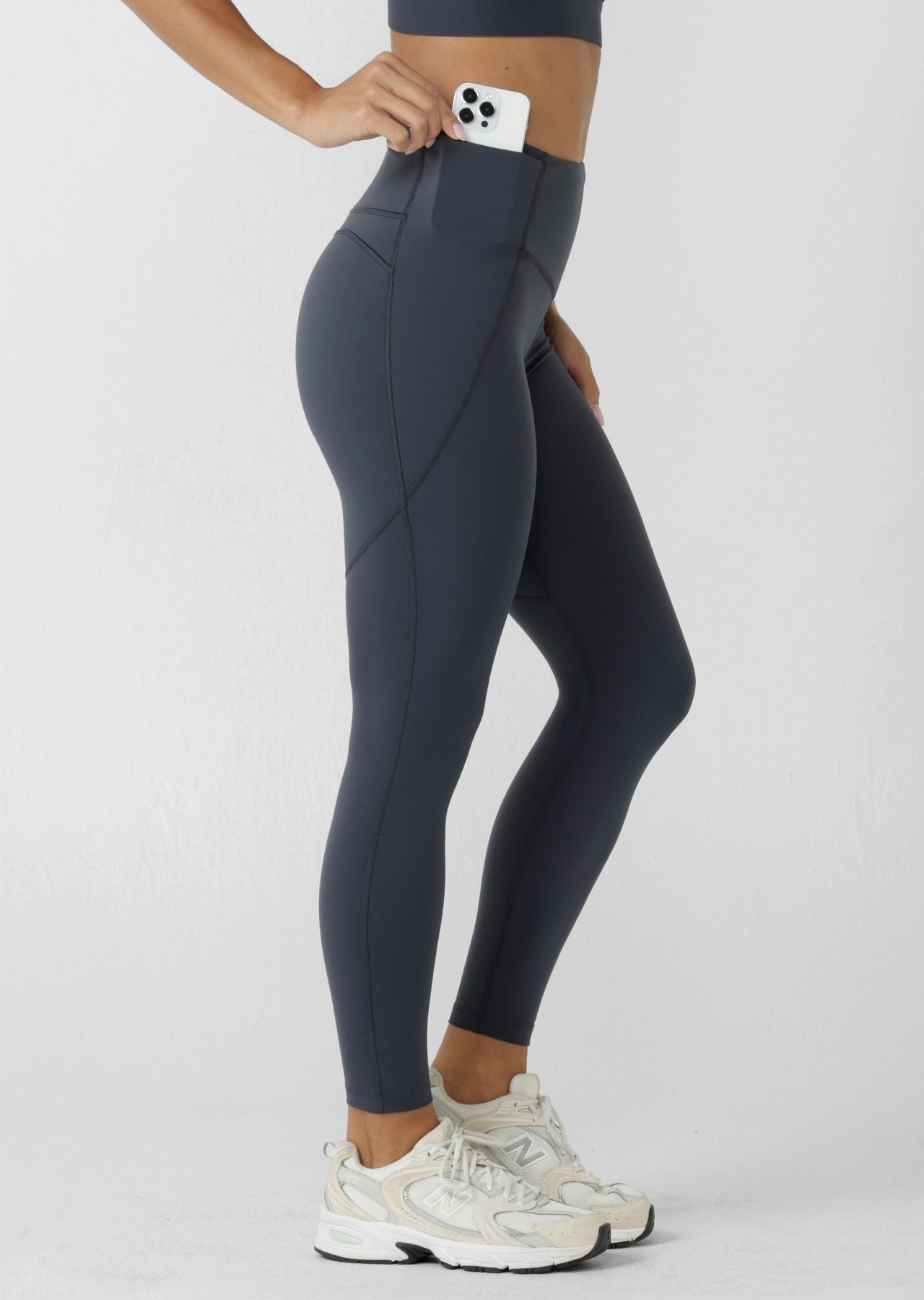 Lorna Jane Booty Lift And Support Pocket Full Length Leggings - Canyon