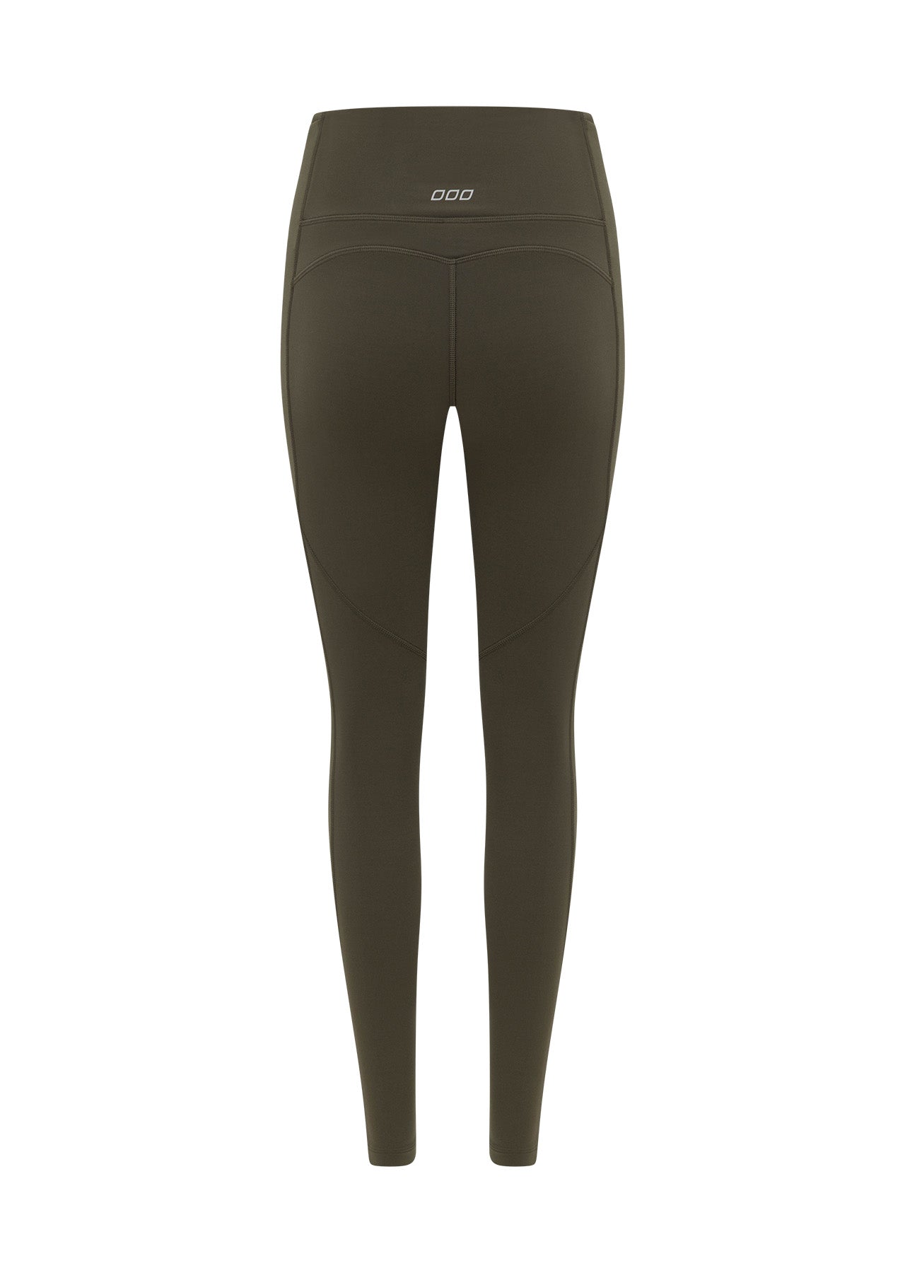 Lorna Jane Booty Lift And Support Pocket Full Length Leggings - Dark Khaki Haze