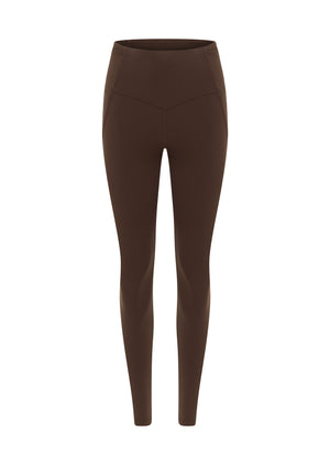 Lorna Jane Booty Lift And Support Pocket Full Length Leggings - Espresso