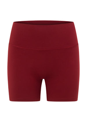 Lorna Jane Lotus Phone Pocket 14cm Bike Shorts - Cherry