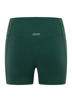 Lorna Jane Amy No Ride 2 Pocket 12cm Bike Shorts - Palmetto Green